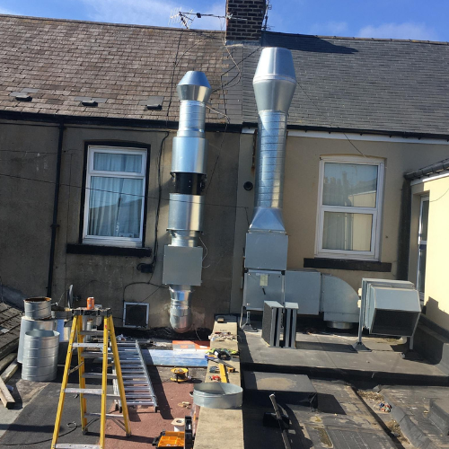 Extraction system installed at Pizza shop in Birmigham